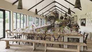 The Green Barn Restaurant Interior